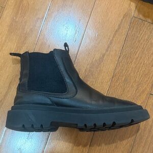 Zara Kids Black Ankle Boots size 32 - US 1